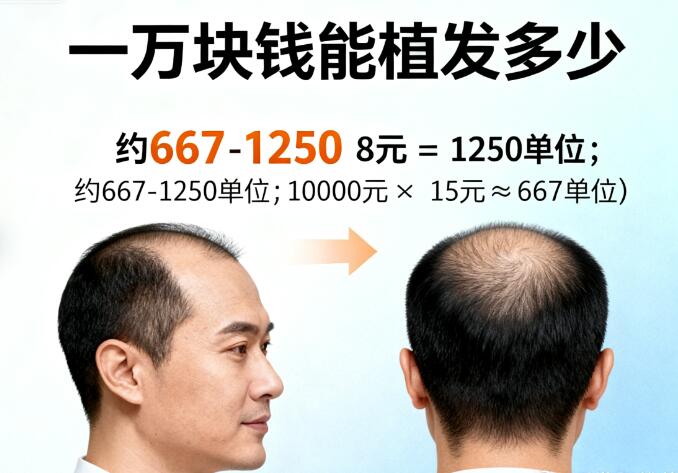 一万块植发能种多少根头发？这份“省钱攻略”让你不花冤枉钱！