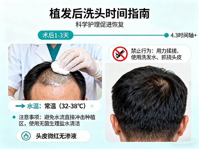 植发后多久洗头?科学护理头皮全攻略,2026年最新指南