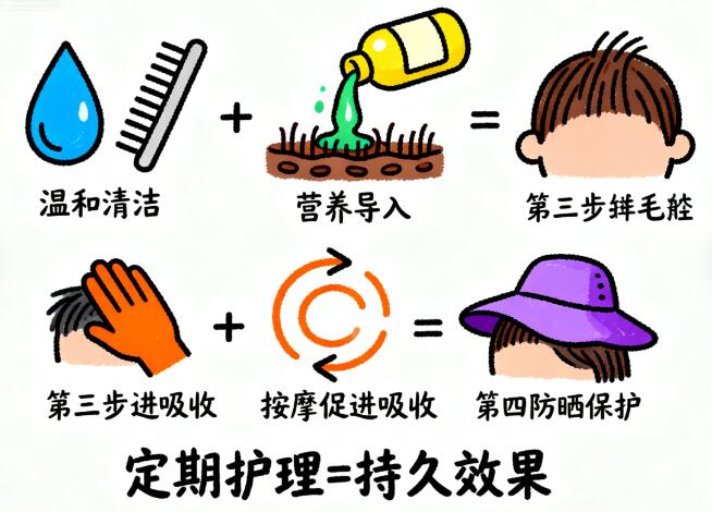 植发后定期头皮护理:延长效果维持期的“秘密武器”,科学频率大揭秘
