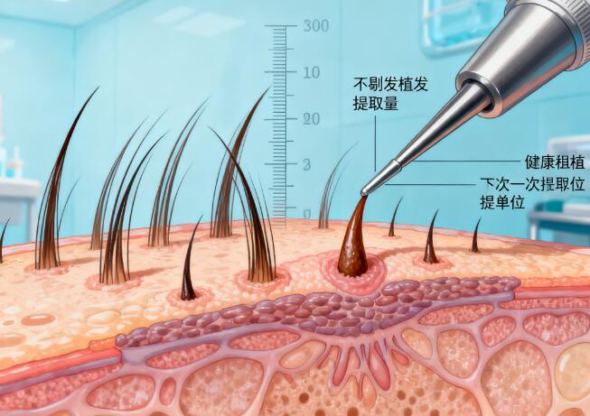 超精细不剃发植发单次提取量：精准把控，安全与效果的双重保障
