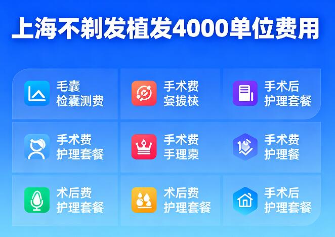 上海不剃发植发4000单位费用解析:技术、机构与性价比全攻略
