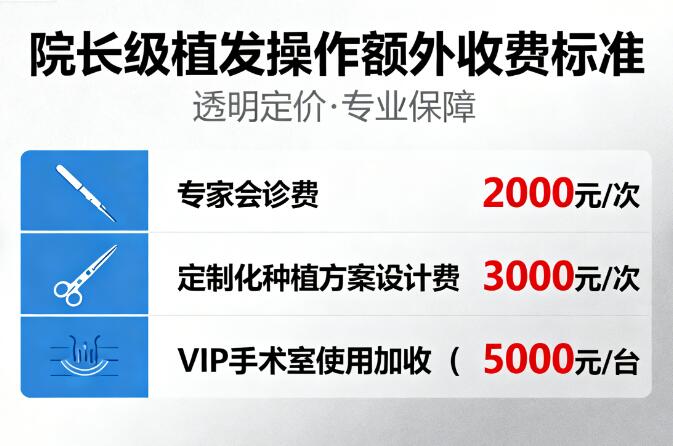 院长级植发操作额外收费标准全解析：1万到数万元背后的价值逻辑