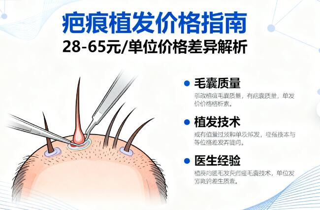 疤痕植发28-65元/单位：价格差异背后的技术博弈与选择指南