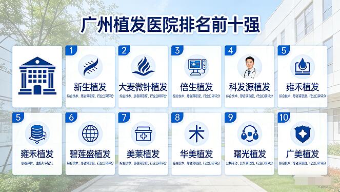 广州植发医院排名前十强,广州植发医疗美容诊所入围前十