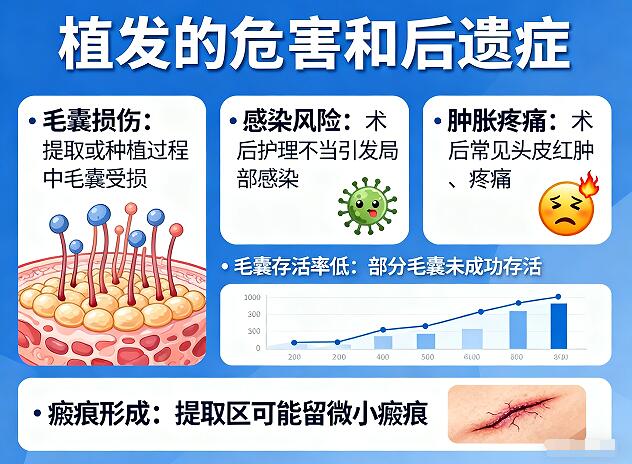 植发的危害和后遗症