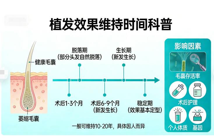 植发能维持多久不掉呢？