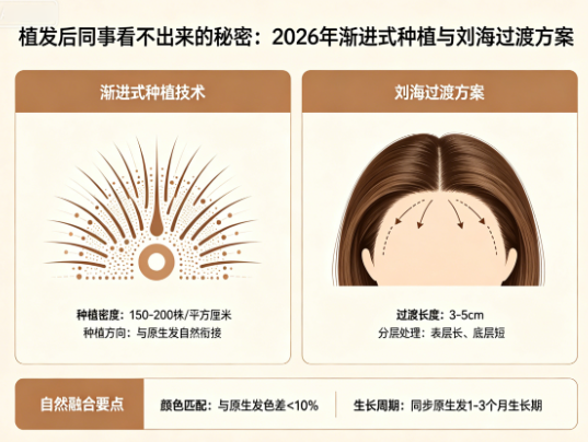 植发后同事看不出来的秘密：2026年渐进式种植与刘海过渡方案