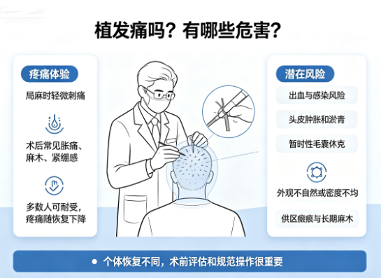 植发痛吗,有哪些危害