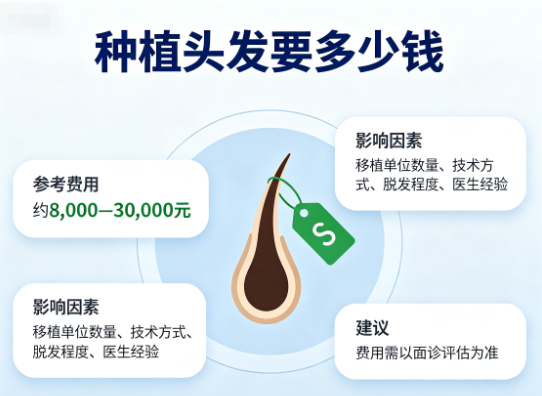种植头发要多少钱?