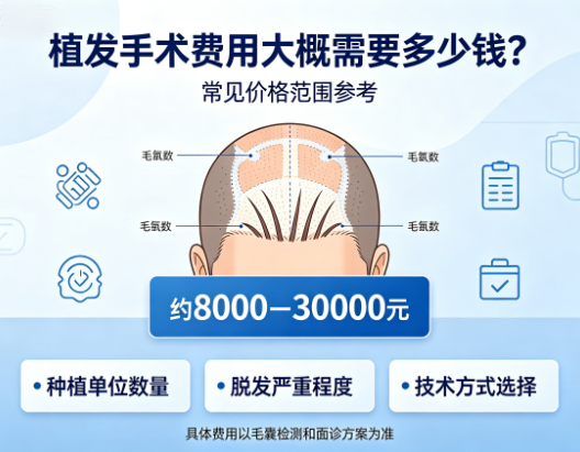 植发手术费用大概需要多少钱