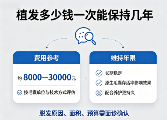 种头发要多少钱能维持多久