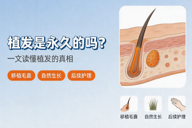 植发是永久的吗?一文读懂植发的真相
