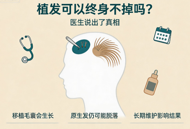 植发可以终身不掉吗?医生说出了真相